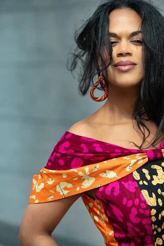 LARA MIDI SHOULDER DRESS Women’s Dress