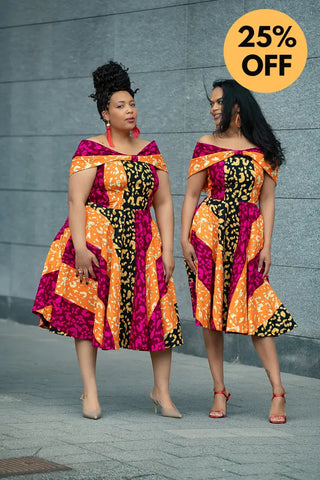 LARA MIDI SHOULDER DRESS Women’s Dress