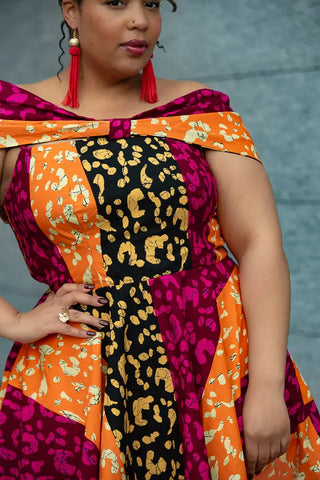 LARA MIDI SHOULDER DRESS Women’s Dress