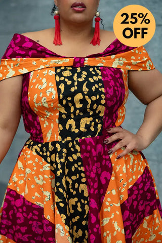 LARA MIDI SHOULDER DRESS Women’s Dress