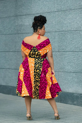 LARA MIDI SHOULDER DRESS Women’s Dress