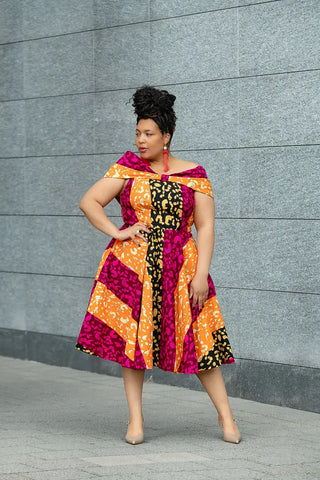 LARA MIDI SHOULDER DRESS Women’s Dress