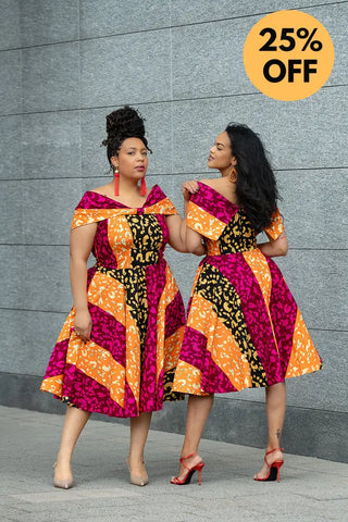 LARA MIDI SHOULDER DRESS Women’s Dress