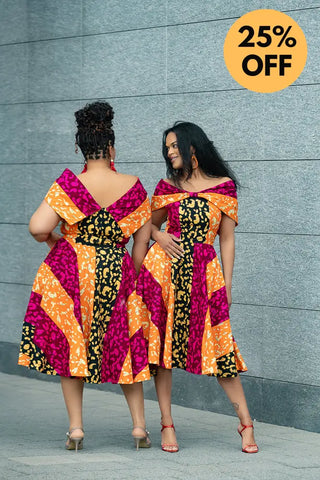 LARA MIDI SHOULDER DRESS Women’s Dress