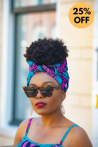 Leena Blue And Pink Flare Top Women’s Dress