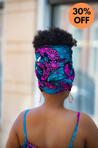 Leena Blue And Pink Flare Top Women’s Dress