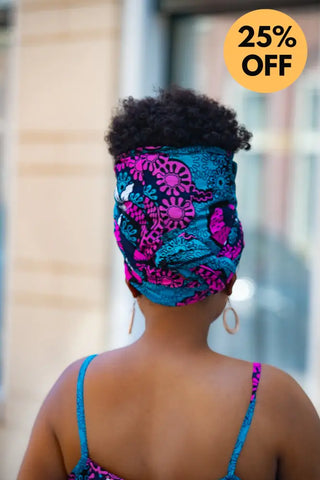 Leena Blue And Pink Flare Top Women’s Dress