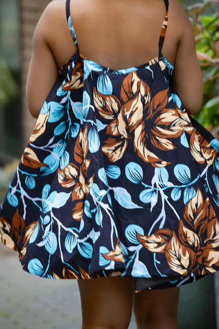 Leena Floral Flare Top Apparel & Accessories