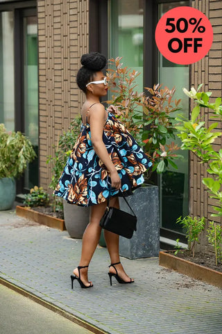 Leena Floral Flare Top Apparel & Accessories