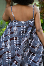Leena Grey Flare Top Women’s Dress