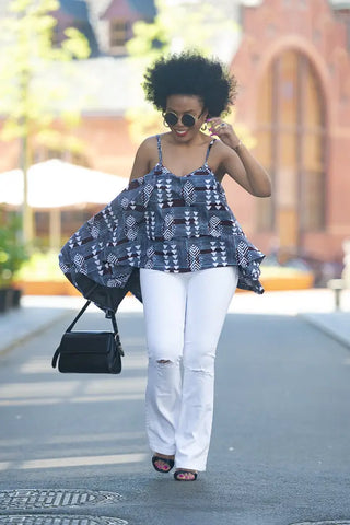 Leena Grey Flare Top Women’s Dress