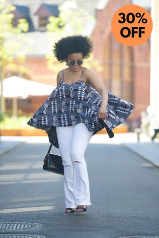 Leena Grey Flare Top Women’s Dress