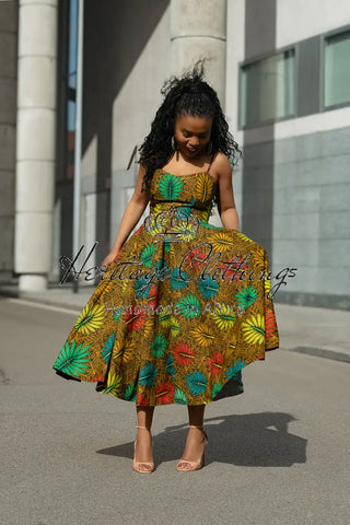 LYDIA BROWN STRAP DRESS Dresses