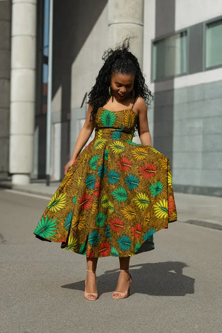 LYDIA BROWN STRAP DRESS Dresses