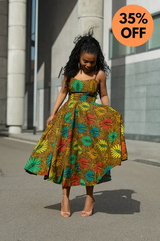 LYDIA BROWN STRAP DRESS Dresses