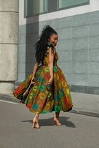 LYDIA BROWN STRAP DRESS Dresses