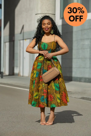 LYDIA BROWN STRAP DRESS Dresses