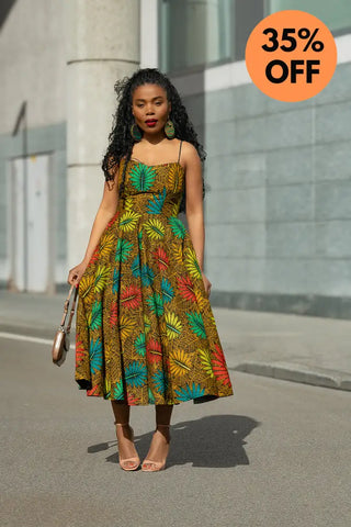 LYDIA BROWN STRAP DRESS Dresses