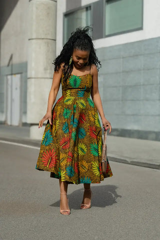 LYDIA BROWN STRAP DRESS Dresses