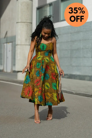 LYDIA BROWN STRAP DRESS Dresses