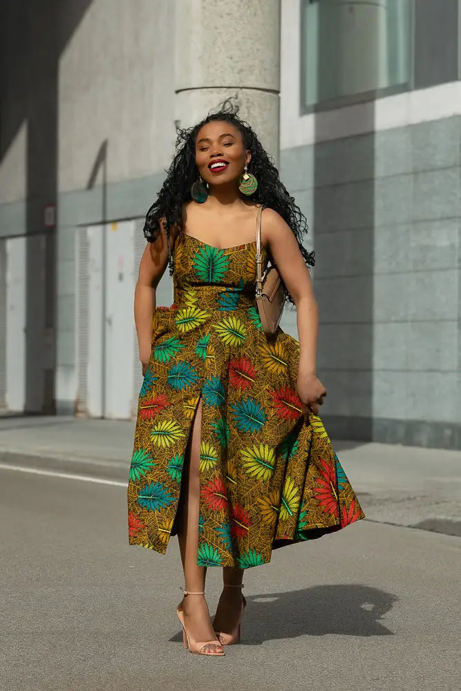 LYDIA BROWN STRAP DRESS Dresses