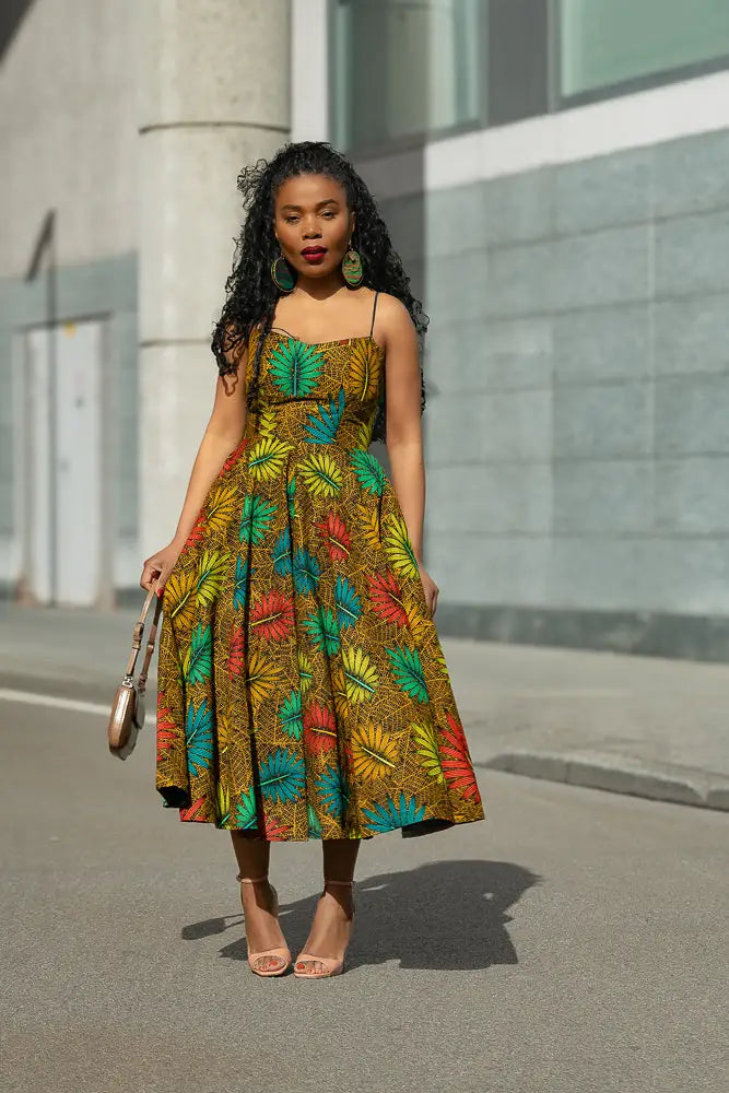 LYDIA BROWN STRAP DRESS Dresses