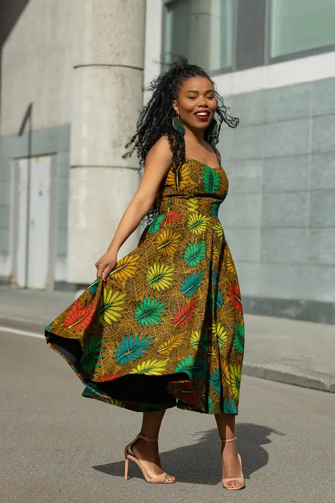 LYDIA BROWN STRAP DRESS Dresses