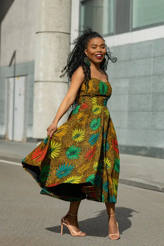 LYDIA BROWN STRAP DRESS Dresses