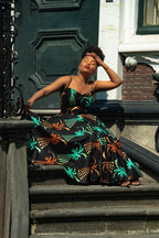 Lydia Gold Print Dress Dresses