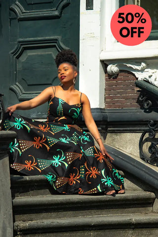 Lydia Gold Print Dress Dresses