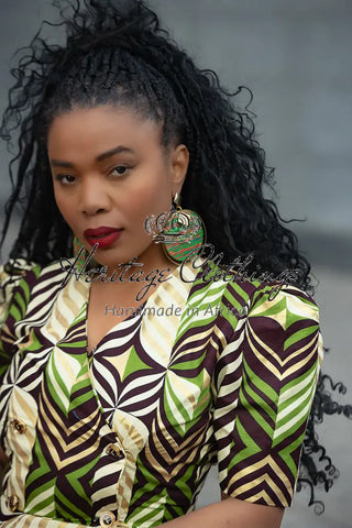 LYDIA GREEN EARRINGS ACCESSORIES