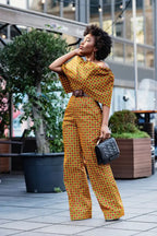Makeda Orange Jumpsuit Women’s Dress