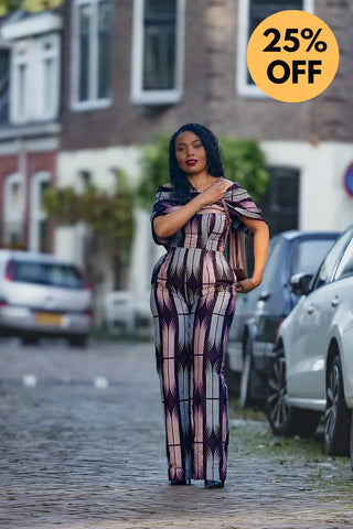 MAKEDA PLUM JUMPSUIT JUMPSUIT