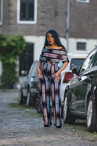 MAKEDA PLUM JUMPSUIT JUMPSUIT