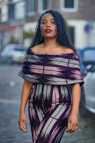 MAKEDA PLUM JUMPSUIT JUMPSUIT