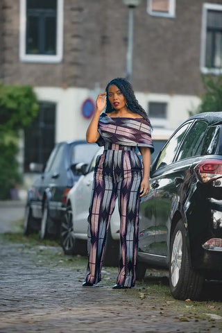 MAKEDA PLUM JUMPSUIT JUMPSUIT