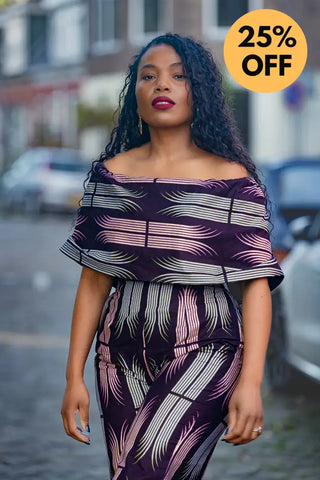 MAKEDA PLUM JUMPSUIT JUMPSUIT