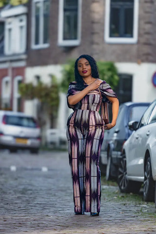 MAKEDA PLUM JUMPSUIT JUMPSUIT