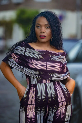 MAKEDA PLUM JUMPSUIT JUMPSUIT