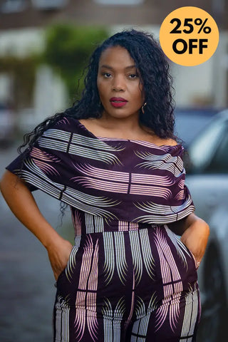 MAKEDA PLUM JUMPSUIT JUMPSUIT