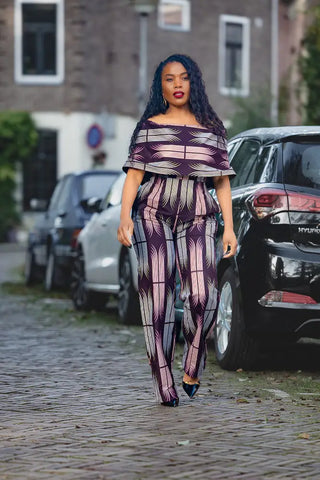 MAKEDA PLUM JUMPSUIT JUMPSUIT