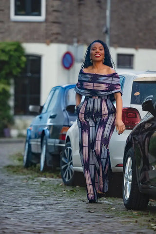 MAKEDA PLUM JUMPSUIT JUMPSUIT