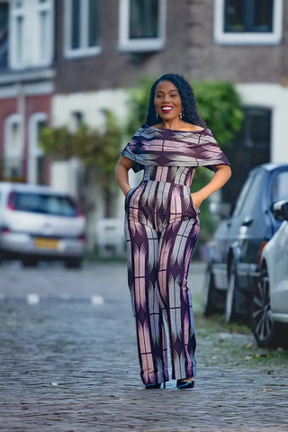 MAKEDA PLUM JUMPSUIT JUMPSUIT