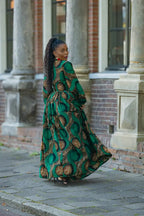 MALKIA GREEN MAXI DRESS Dresses