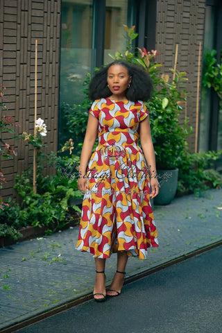 Marigold Flare Dress