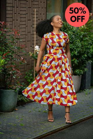 Marigold Flare Dress