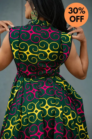 MASEGO MUTLICOLOUR MIDI DRESS Women’s Dress