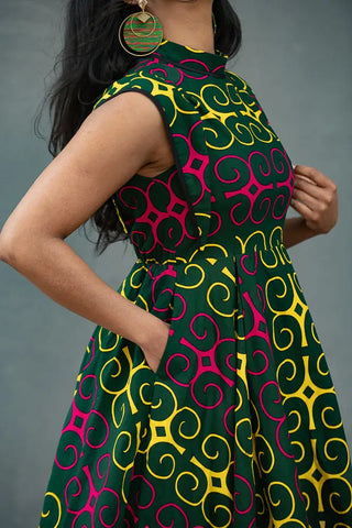 MASEGO MUTLICOLOUR MIDI DRESS Women’s Dress