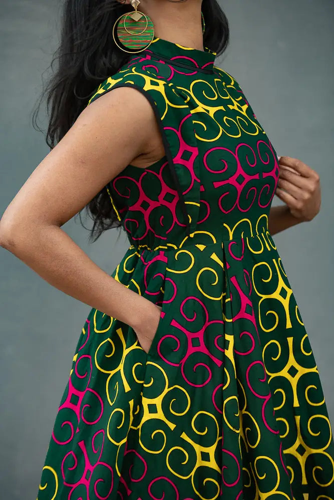 MASEGO MUTLICOLOUR MIDI DRESS Women’s Dress