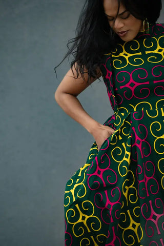 MASEGO MUTLICOLOUR MIDI DRESS Women’s Dress